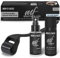 Bart Roller Set inkl. Dermaroller mit ECHTEN Nadeln für Männer - Beard Growth Booster Serum für mehr Bartwuchs & schnelleres Wachstum der Haare - Bartpflege Kit mit Bartroller für Herren Men's Faces