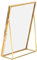 Cadre Photo 6 X 8 doré 20 Cm X 20 Cm Cadre Photo en Verre Transparent Laiton doré + Verre Laiton Rétro Verre Métal Support de Cadre Photo de Bureau Bande de Cuivre Cadre Photo en ((15.2x20.3cm sous