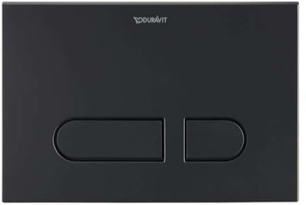 Duravit DuraSystem Betätigungsplatte A1 mechanisch für WC, 217x146,5 mm, Kunststoff, WD5001031000, Farbe: Schwarz Matt