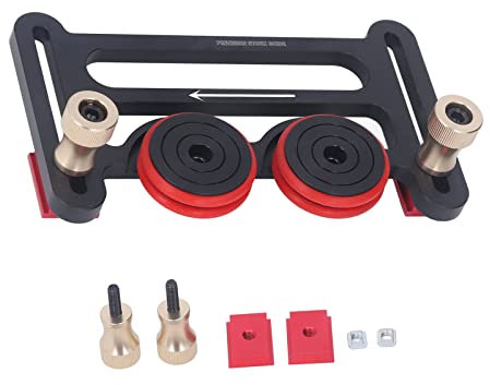 Double Wheel Bearing Stock Roller with Sliding Blocks Table Saw Feeding Guide Roller, Table Saw Accessories, for Woodworking and Tablesaw Woodworking