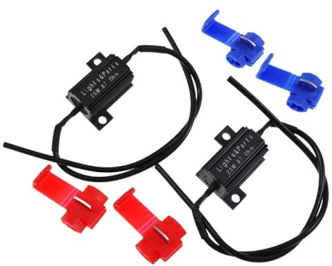 2x Widerstand Can Bus 25 Watt Lastwiderstand LED Tagfahrlicht TFL Blinker 87Ohm