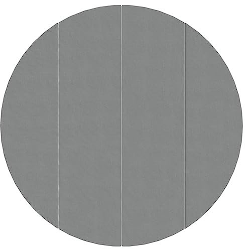 vidaXL Bâche de Piscine, Tapis de Sol Rond, Couverture de Piscine, Protection de Piscine Jardin Terrasse, Gris Clair Ø500 cm Géotextile Polyester