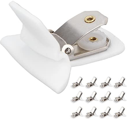 Yosoo Health Gear 12 Stück Gepolsterte Bettdecken-Clips, Weiße Deckenbefestigungen für Bettdecken, um die Bettwäsche zu Sichern, um zu Verhindern, DASS Sich Bettdecken Im Bezug Verschieben,