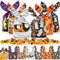 AhfuLife 120 Stück Halloween Süßigkeit Tüten, Halloween Bonbontüten Tüten mit Hasenohren Süßes oder Saures Geschenktüten für Schaurige Atmosphäre PartyDeko Zubehör