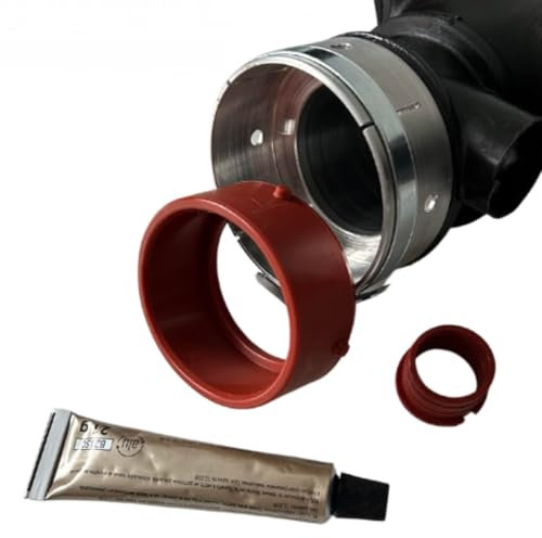 MPS COLOR Lufteinlassschlauch - Ansaugrohr Reinluftkanal Luftmassenmesser für Mercedes-Benz OM642 OE A6420908237 Aluminium Reparatur Flansch Komplettset, Ansaugkrümmer, Motorluftkanal