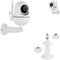 Mippko Wandhalterung für Babyphone, kompatibel mit HelloBaby HB65/HB6550/HB6558/HB66/HB248, Anmeate SM935E/SM650/Bonoch/ChildsFarm Babyphone, verstellbare Halterung aus Aluminiumlegierung, 1 Stück,