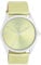 Oozoo - Timepieces Damen Uhr in Lime metallic | Armbanduhr Damen mit Lederarmband | Moderne Uhr für Frauen | Edle Analog Damenuhr in rund C11331 (40mm Gehäuse)