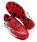 Zapatillas de Fútbol para Niño sin Cordones Césped Sintético MicroTacos Botas de Futbol Ninos (Rojo Negro Blanco, Sistema Tallas Calzado EU, Niño (2-5 años), Números, Mediano, 32)