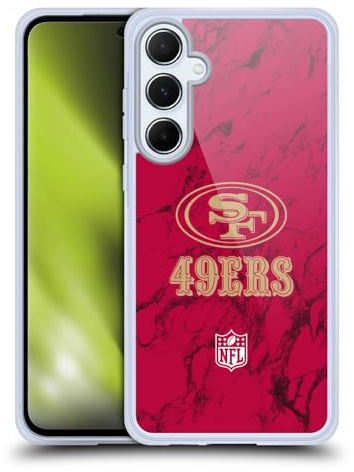 Head Case Designs Offizielle NFL Marmor Farbig San Francisco 49ers Graphics Gel Handyhülle Hülle [Militärischer Schutzgrad] Kompatibel mit Samsung Galaxy A55 5G