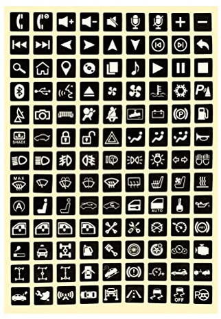 Autocollants de Boutons Multifonctions, Autocollants D'étiquette de Commutateur à Bascule, Autocollants de Voiture Lumineux, Autocollants de Panneau de Circuit (numéro2)