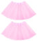 JSTHHTT 2 Pièces Jupe Tulle Femme Adulte Adolescent Pour Ballet Danse, 3 Couches Tutu Rétro Années 80 - Costume Pour Halloween Carnaval Fête