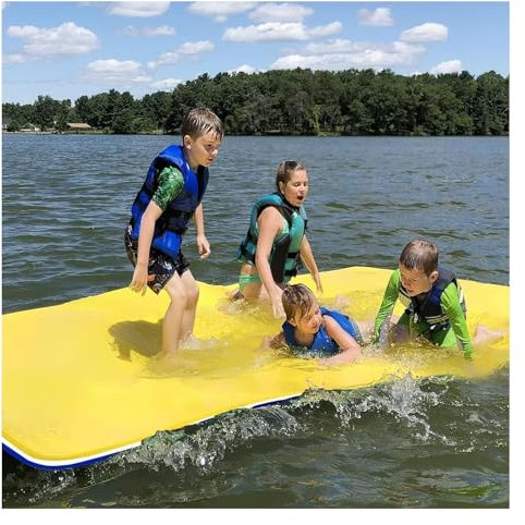 Tapis Flottant Piscine,Matelas Flottant, Tapis de nénuphar en mousse for les loisirs aquatiques et la détente, tapis de nénuphar for fête, coussin flottant familial for flotteur de piscine et de plage