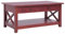 SXJEQOC Couchtisch Braun Massivholz Mahagoni mit 2 Schubladen und Regal 100x55x46 cm Wohnzimmer Beistelltisch für Sofa und Couch, Elegantes Design mit Messingknöpfen, Poliert und Lackiert