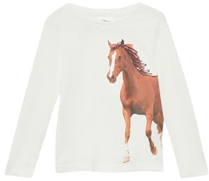 s.Oliver Longsleeve mit Pferde-Print und Pailletten