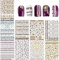 9 Bögen Nagelkunst-Aufkleber mit Leopardenmuster (über 1500 Stück), sexy Nagelaufkleber mit Tiermuster, künstliches Nageldesign, selbstklebende Nagelspitzen, Dekorationen für Kinder, Mädchen und Fraue