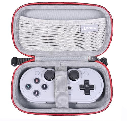RLSOCO Custodia per 8Bitdo Micro/SN30 Pro/M30 & per GENKI x 8BitDo PocketPro Wireless Bluetooth Controller (Solo Custodia)