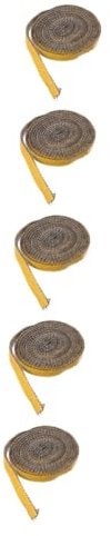 Kisangel 5rollos Tira Autoadhesiva De Sellado para Estufas Resistente Altas Temperaturas Adecuada para Cocinas De Leña y Chimeneas Protección contra Humo y Polvo
