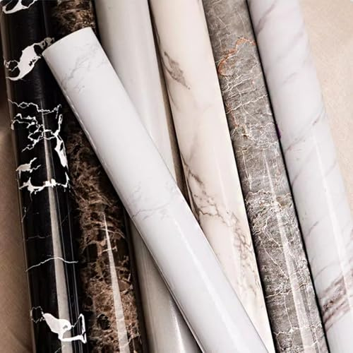 FBANULPEX Holzmaserungs-Bodenband, Selbstklebende Tapete Marmor-Klebefolie for Möbel, wasserdicht, selbstklebend, dekorativer PVC-Aufkleber for Tisch, Wand, Küchenschränke(Optionen 5,40x300cm(WxL))