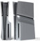 eXtremeRate eXcover Copertura Ricambio Compatibile con ps5 Slim Console Disc Edition, Cover Coperchio Custodia Placca Shell Ventilata per ps5 Slim Disc Console, Grigio