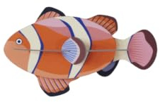 Generisch Wanddeko 3D Clownfisch