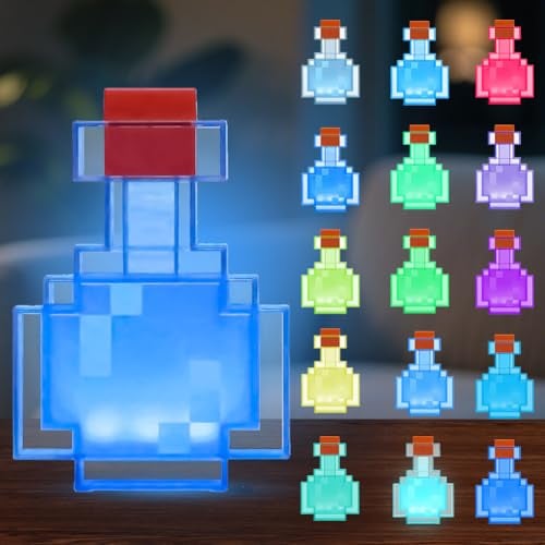 Zaubertrank Flasche Licht, Zaubertrank Fläschchen Licht 15 Farbe, Craft Lampe Fackel mit Beim Schütteln Verfärben, Nachtlicht Aufladbar für Kinder Geschenke, Schlafzimmer, Spielzimmer & Party-Deko