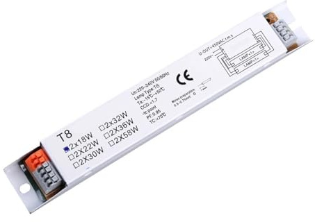 ORICALCHASM Ballasts pour Lampes fluorescentes, Ballast électronique T8 2x18/30/58W, Lampe Fluorescente(18w)