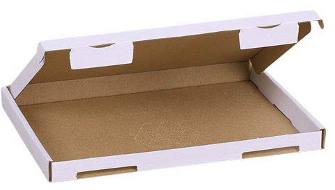 MyPack 75x Großbriefkartons Versandkartons Faltschachtel Faltkarton Maxibrief Karton 230 x 160 x 20 mm, Weiß, GB-1