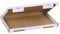MyPack 75x Großbriefkartons Versandkartons Faltschachtel Faltkarton Maxibrief Karton 230 x 160 x 20 mm, Weiß, GB-1