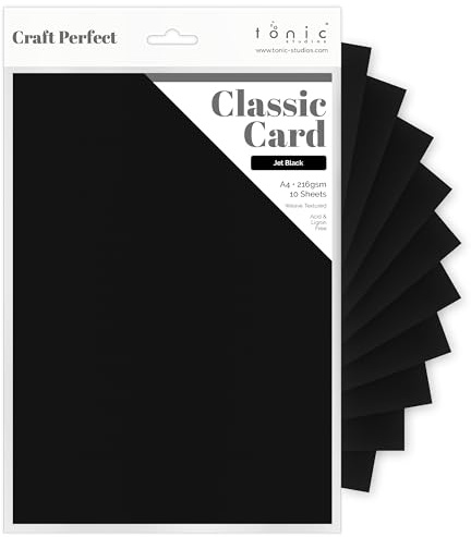 Craft Perfect Card A4, Jet Black