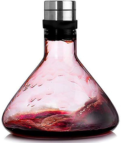 NORTHOME Wine Breather carafe with lid 50oz,100% Hand Blown Lead-free heat-resistant Glass, Red Wine Carafe, Wine Gift, Wine Accessories gift