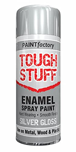 Interior and Exterior Enamel Paint Tough and Hard Wearing 'Silver Gloss'