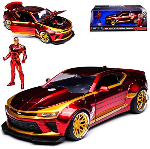 Chevrolet Chevy Camaro Iron Man 6 Marvel Avengers Rot Ab 2016 1/24 Jada Modell Auto
