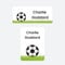 43 x No Iron Stick On Name Labels Waterproof Washable Great for Clothes, School Uniform, Equipment, Shoes and More. School, Nursery, Day Care, Hospital - Range of Designs Available (Football)