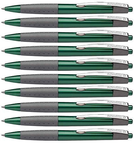 Schneider Loox Druckkugelschreiber, Strichstärke M (10er Set, Grün)