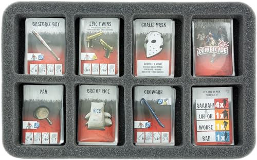 Feldherr HS035ZC01 35 mm Half-Size Schaumstoff kompatibel mit Zombicide Karten und Zubehör