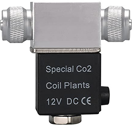 Bedler DC 12 V Ausgang Magnetventil Aquarium CO2 System Regler Elektrische Niedrigtemperatur Magnetventil für Aquarium Wasserpflanze Gras Wachsen Doppelkopf Magnetventil