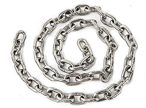 DARENYI 1.5m Edelstahlkette 5mm Rostfreier Stahl Kette Verl?ngerungskette f¨¹r f¨¹r H?ngesessel, H?ngestuhl und H?ngematte, Sandsacketc etc