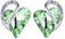 Leafael Infinito Corazón Amoroso con Piedra de Nacimiento y Cristales Curativos, Joyería Antialérgica en Plata, Regalo Original con Caja Incluida