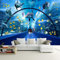 hpkcine Benutzerdefinierte Tapete Wandmalerei Unterwasserwelt Delphin Wal 3D Kreative Poster Dekor Wandbild 150cm * 105cm