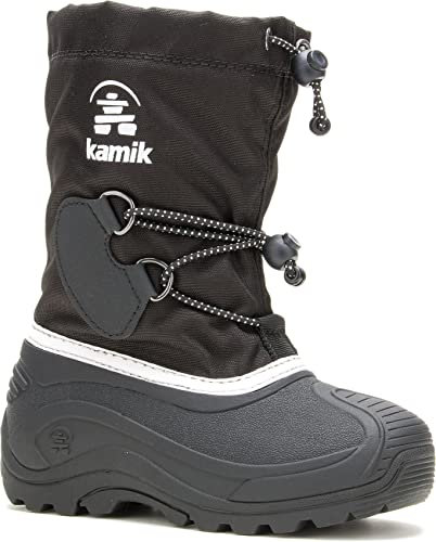 Kamik Southpole4, Stivali Invernali Unisex-Bambini, Nero Bianco, 31 EU