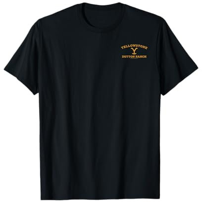 Yellowstone Dutton Ranch Gold Pocket Logo T-Shirt
