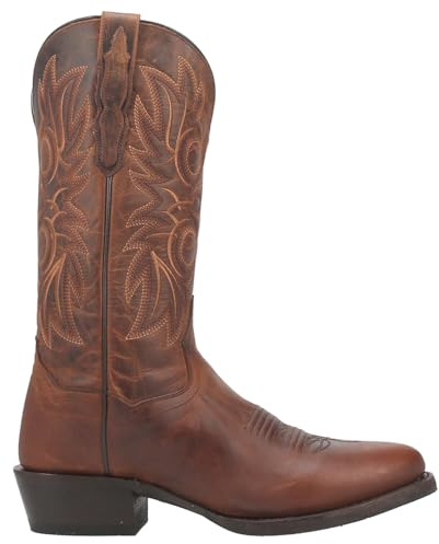 Dan Post Mens Cottonwood Embroidered Round Toe Casual Boots Mid Calf - Brown - Size 11 D