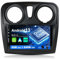 SXAUTO Android 14 Autoradio para Dacia - Sandero (2014-2017) - 4G+64G - Built-in DSP+Carplay+Android Auto+GPS - Gratis Cámara Mic - Apoyo Dab Fast-Boot 4G WiFi BT Volante 360-Cámara - 9 Pulgada 2 DIN