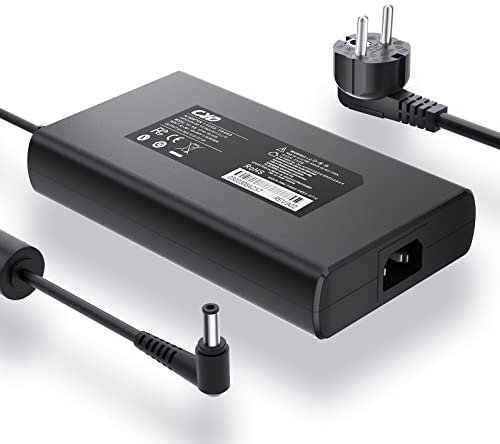 QYD Chargeur 180W Compatible avec MSI Gaming Laptop GF75 GF65 GS63VR GS75 GS70 GT70 GT60 GV72 GE62 GE70 GS73 GP60 GP72 GP62 GL72 WS65 GX60 Alimentation Adaptateur