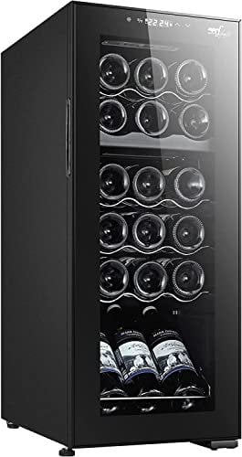 Melchioni Family | Cantinetta Vino Refrigerata, VERMENTINO 18C, Capacità 18 Bottiglie / 50 litri, Temperatura Regolabile 5-18°, con Compressore, Porta Vetro Temperato e Filtro Anti UV