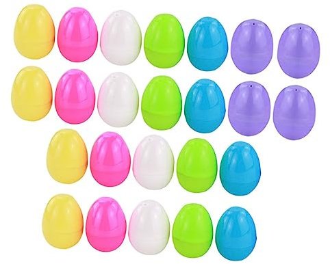 ibasenice 36 Stück Süßigkeiten-Spielzeug Kinderkörbe Gefüllte Eier Ostereierzubehör -Süßigkeitsbehälter Hängende Ostereier Leere Ostereier Konfetti-Eier Geschenkverpackung