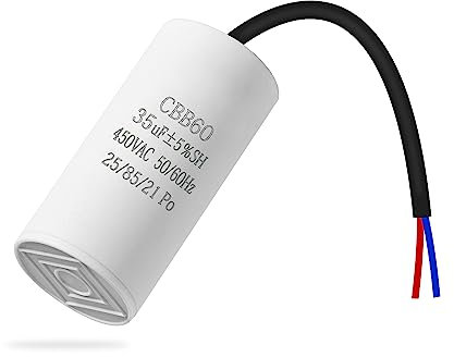 ANGEEK CBB60 450v 35uf 50/60HZ Starterkondensator, Motorkondensator, Entstörkondensator, Mikrofaradkondensator mit Draht