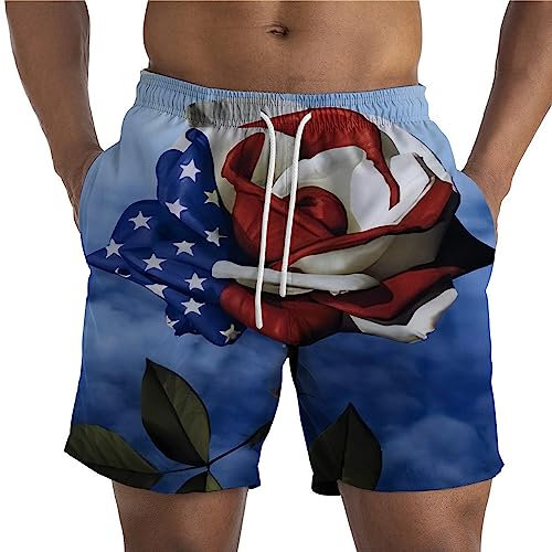 Herren Badehose Sommer Badeshorts 3D Druck Schnell Trocknend Hawaii Surf Schwimmhose Sporthose Taille Mit Kordelzug Fashion Herren Shorts G-007 5XL