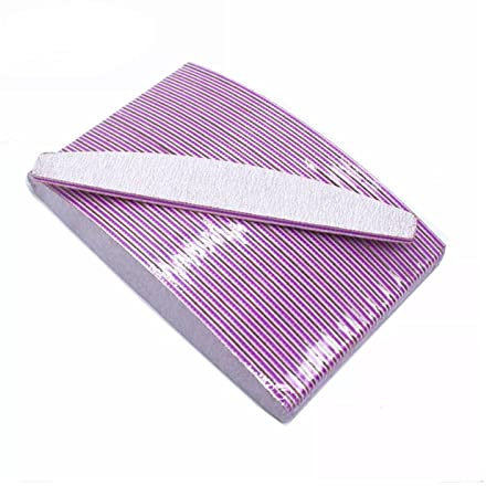 RHAIYAN 50 Pezzi Personalizzati for Unghie Lima for Unghie con Bordo smeriglio 100 180 Lima for Unghie Zebra a Grana Specific (Color : 01)