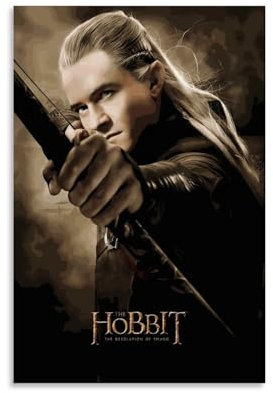 EVMILA Poster, Motiv: Der Hobbit Legolas, dekoratives Poster, Leinwand, Wandkunst, moderne Familienschlafzimmer-Dekoration, 20,3 x 30,5 cm